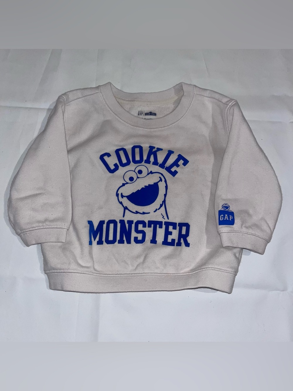Gap Sesame Street Cookie Monster Sweatshirt 12-18M